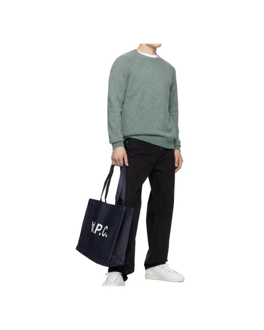 A.P.C. Green Pierre Sweater for men