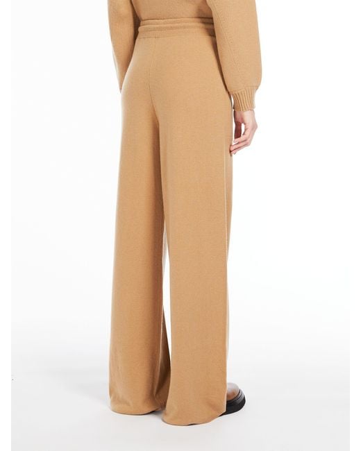 Max Mara Natural Cashmere Drawstring Casual Pants