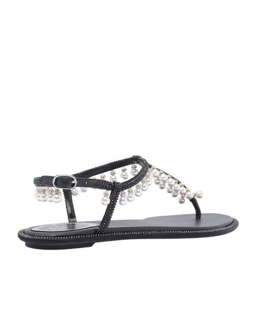 Rene Caovilla Brown René Caovilla Diana Embellished Sandals