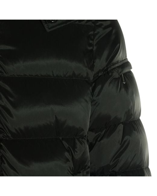 Moorer Black Quilted Zip-Up Down Jacket for men