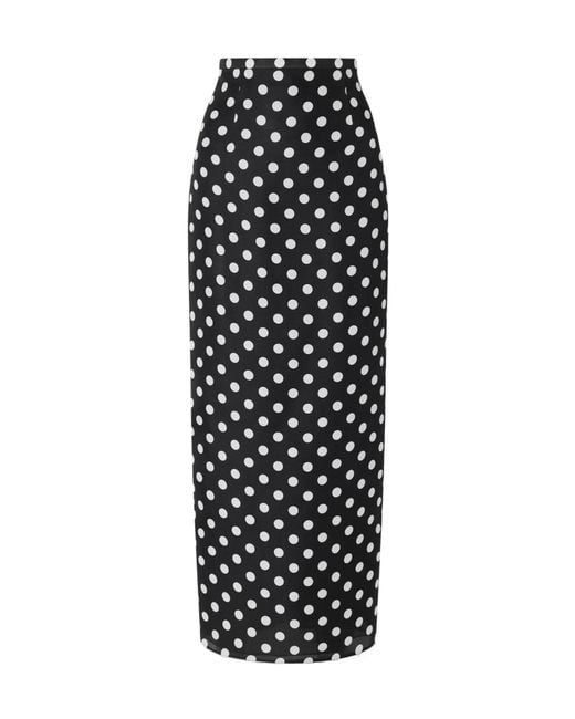 Khaite Black Winton Skirt