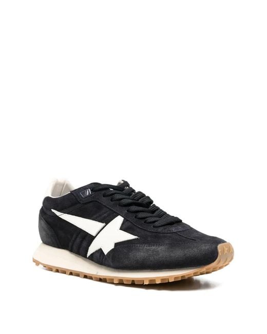 Golden Goose Deluxe Brand Black Marathon Lace-Up Sneakers for men