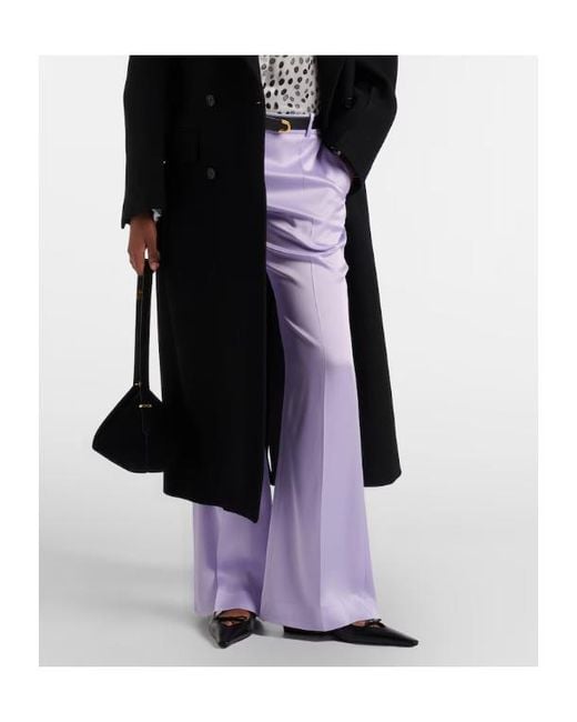 Nina Ricci Purple Flared Pants
