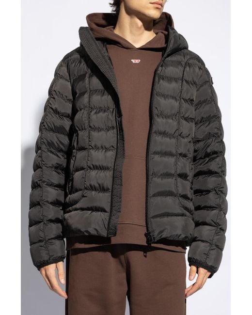 DIESEL Gray Winter Jackets for men