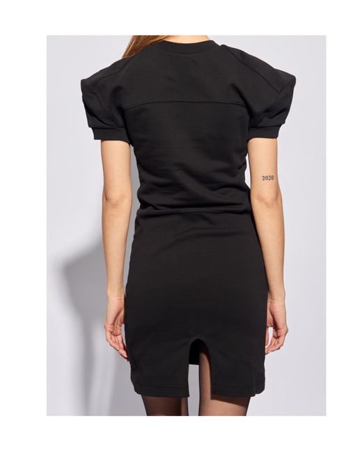 Vivienne Westwood Black Time Machine Football Mini Dress