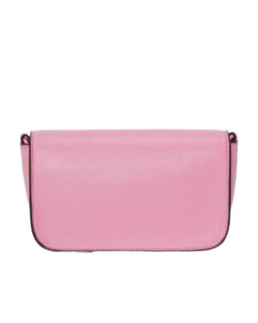 J.W. Anderson Pink Jw Anderson Logo Plaque Anchor Chain Shoulder Bag