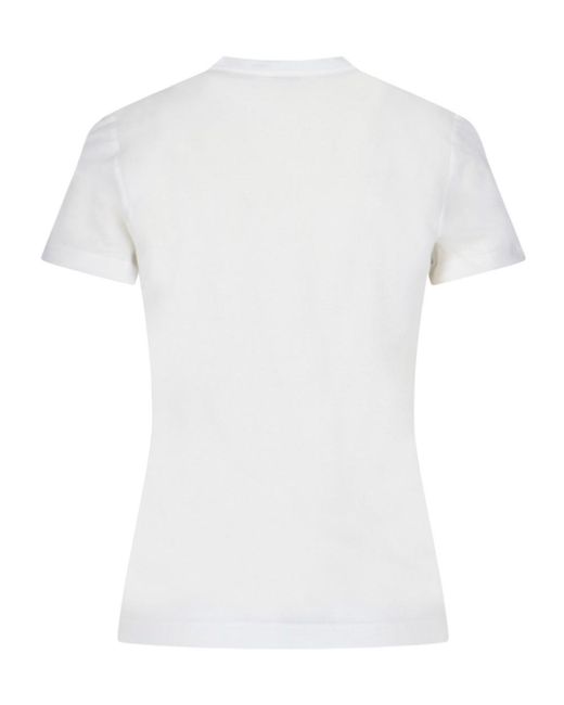 Zanone White Classic Crew Neck Top