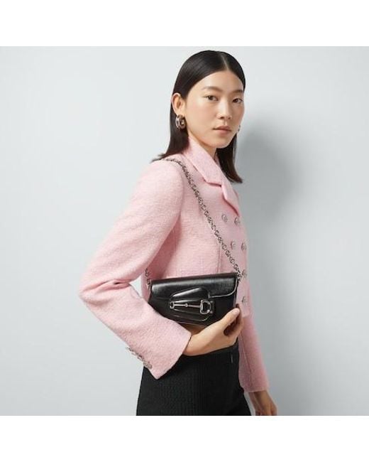 Gucci Black Horsebit 1955 Mini Shoulder Bag