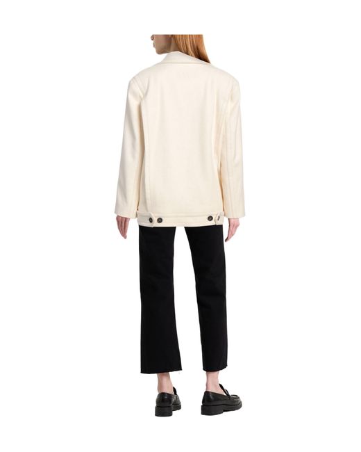 MAX&Co. Natural Minimalist Woolen Coat