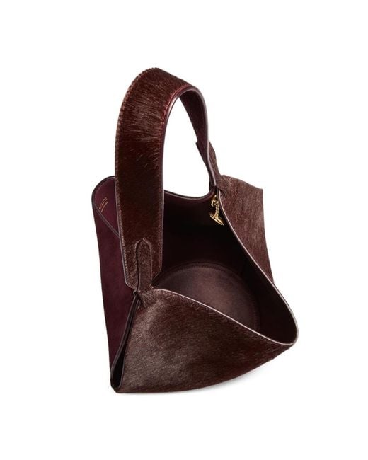 Khaite Red Lotus Mini Tote Bag