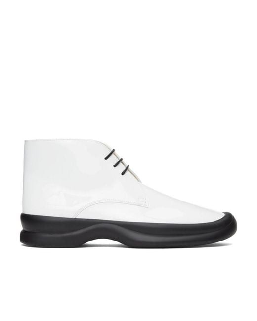 The Row White Logo Logo Boots