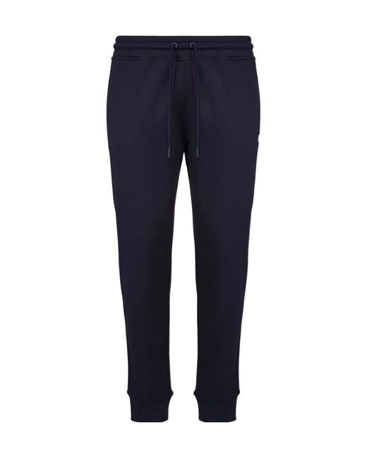 K-Way Blue Mick Slim Fit Trousers for men