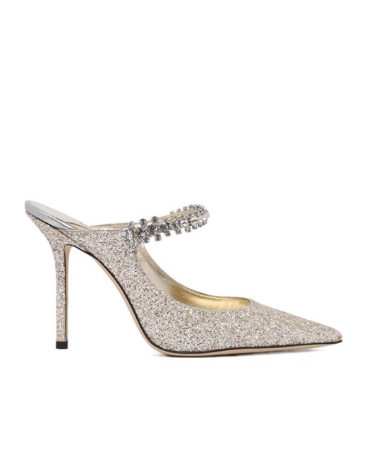 Jimmy Choo White Pointed High Heel Sandals