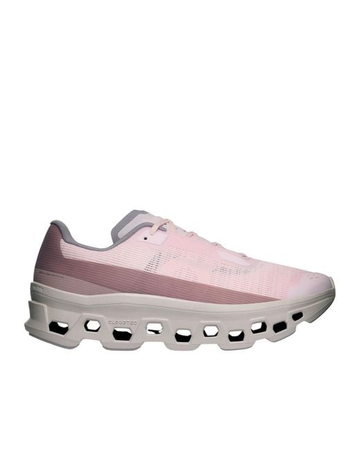 On Shoes Pink Cloudmonster Void