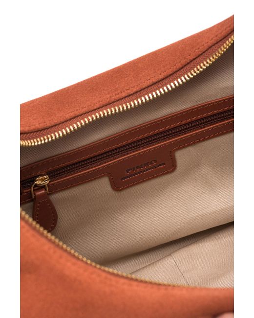 Pinko Orange Top Handle Shoulder Bag