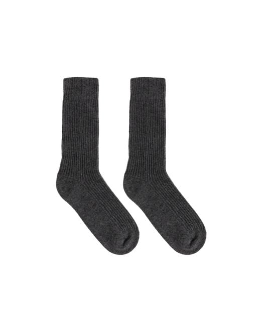 Lisa Yang Black Zera Ribbed Socks