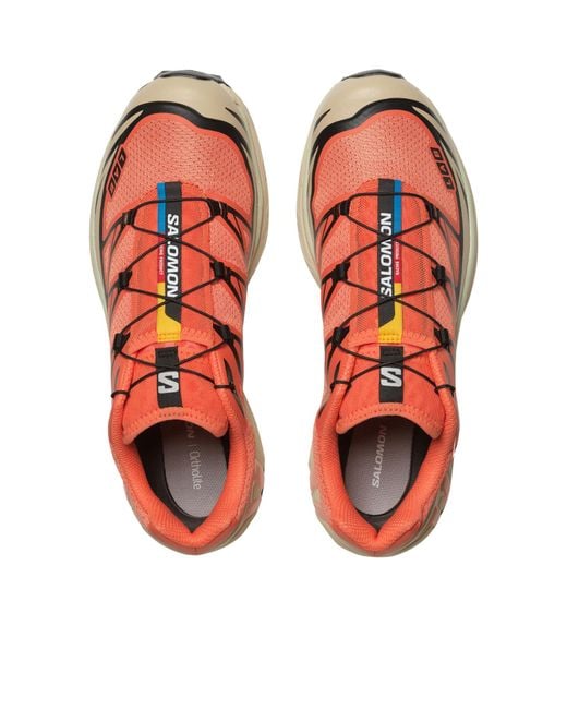 Salomon Lab Red Salomon Xt-6 Logo Printed Sneakers
