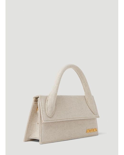 Jacquemus Natural Le Chiquito Long Signature Handbag