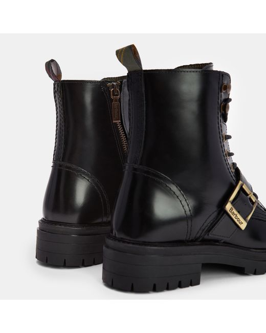 Barbour Black Solid Color Boots