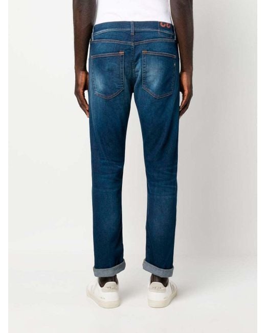 Dondup Blue Icon Straight-Leg Jeans for men