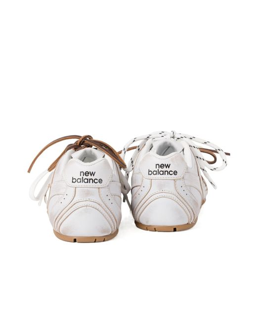 Miu Miu White X New Balance 530 Sl Lace-Up Sneakers
