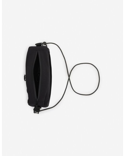 Maison Kitsuné Black Maison Kitsuné Flash Fox Crossbody Bag for men