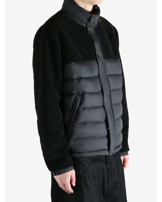 Moncler Black Mistral Teddy Short Puffer Jacket for men