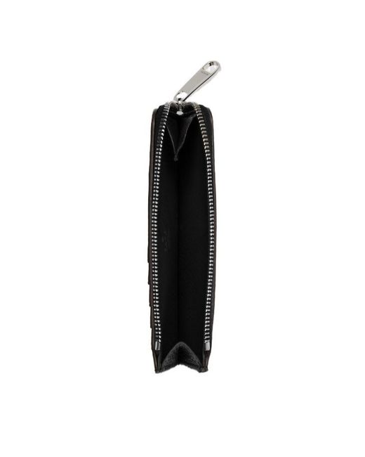 Gucci Black Zip Card Case With Logo for men