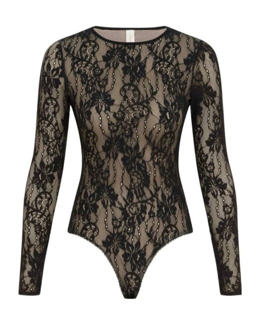 Zimmermann Black Lace Bodysuit