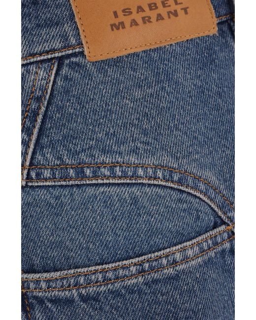 Isabel Marant Blue Belt Loop Denim Trousers