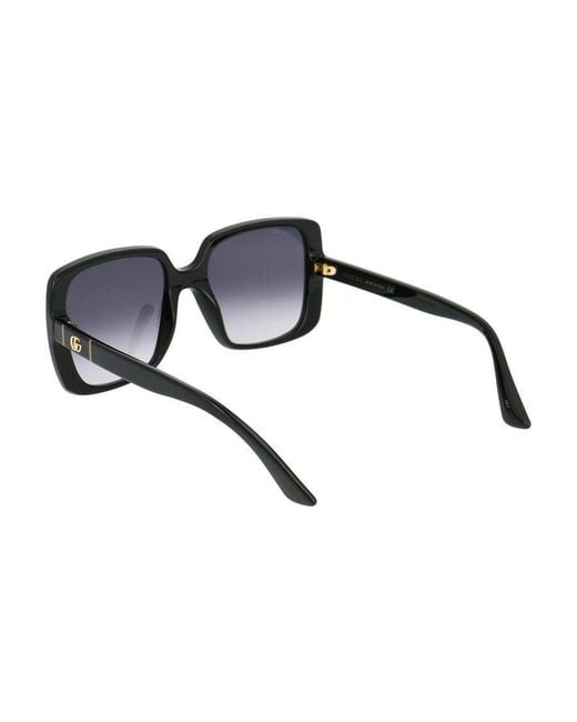 Gucci Blue Eyewear Square Frame Sunglasses
