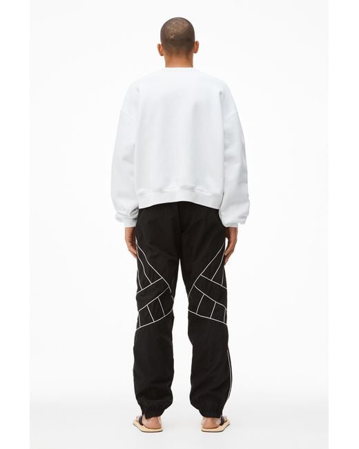 Alexander Wang White Graphic-Print Cotton Sweatshirt