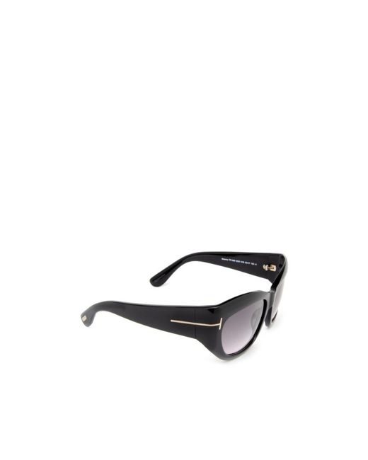 Tom Ford White Eyewear Cat-Eye Frame Sunglasses