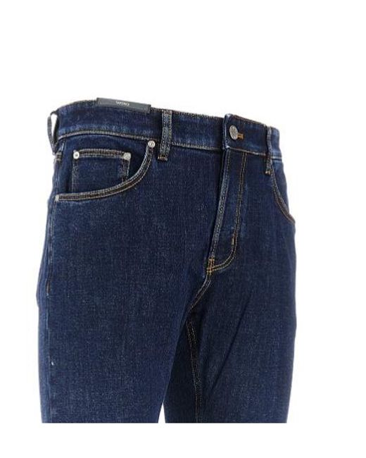 PT01 Blue Denim Trousers With Belt Loops for men