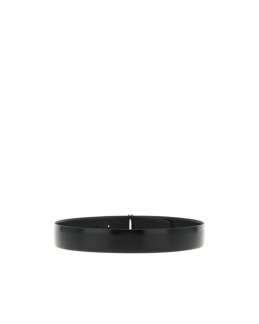 Tom Ford White Logo Plaque Reversible Belt for men