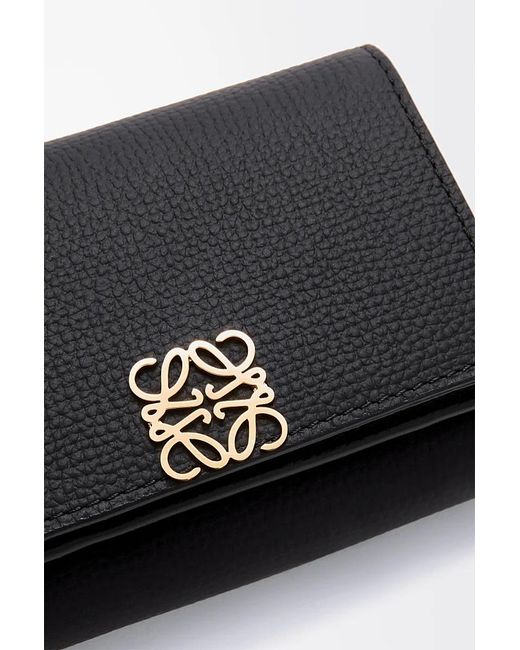 Loewe Black Anagram Trifold Wallet