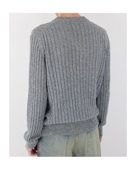 sunflower Gray Crew Neck Sweater for men