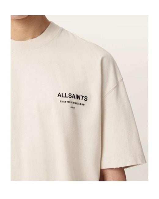 AllSaints White Dreamer T-Shirt for men