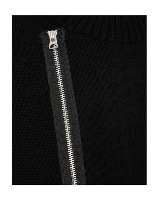 Sacai Black Wool Knit Jacket for men