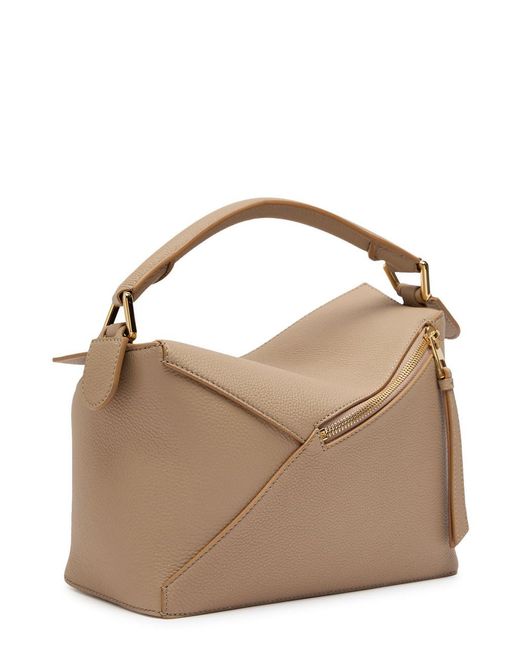 Loewe Natural Puzzle Edge Small Leather Shoulder Bag