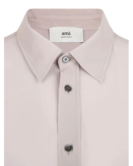AMI Pink Ami Classic Shirt for men