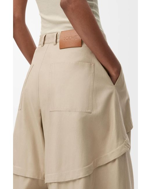 Loewe Natural Oversized Panelled Pants