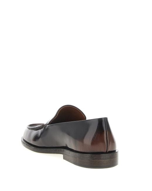 Marsèll Black Polished-Leather Loafers for men