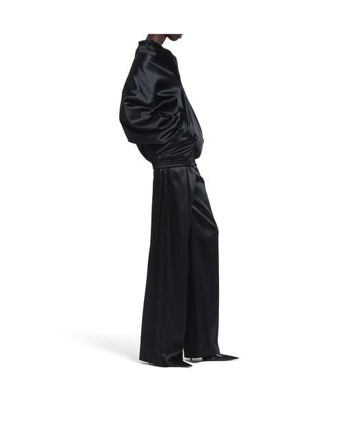 Balenciaga Blue Zip-Up Stand Up Collared Jacket