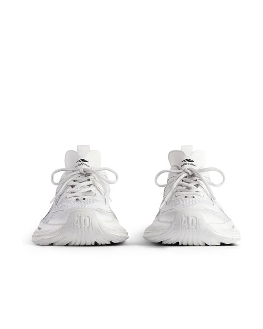 Balenciaga White Circuit Lace-Up Sneakers