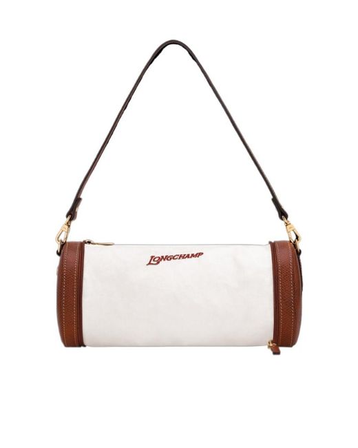 Longchamp White Epure Mini Round Shoulder Bag