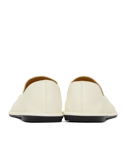 The Row White Pull-On Loafers
