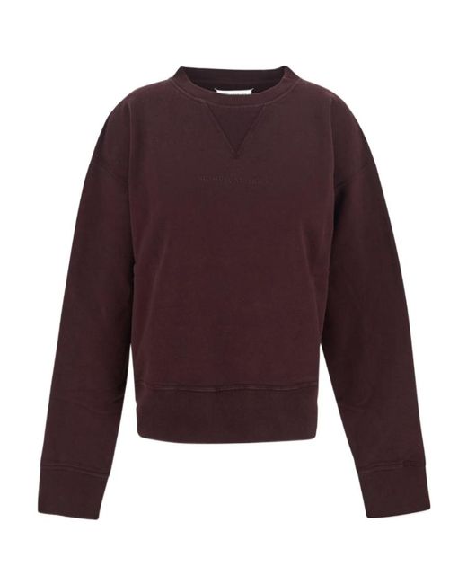 Maison Margiela Purple Organic Cotton Sweatshirt