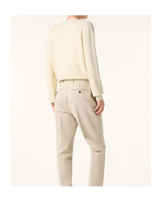 Loro Piana Natural Sloop Button-Detail Ribbed Sweater for men