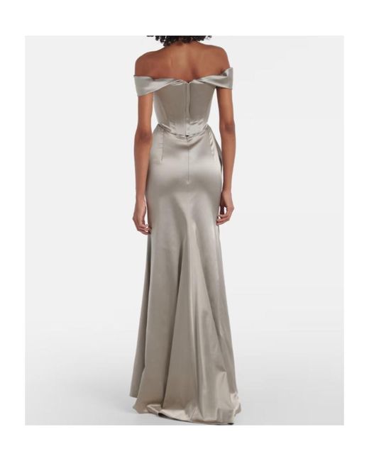 Vivienne Westwood Gray Nova Cora Draped Gown